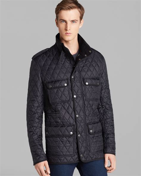 burberry brit men's quilted jacket|quilted Burberry jacket outlet store.